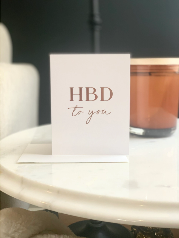 HBD to you card