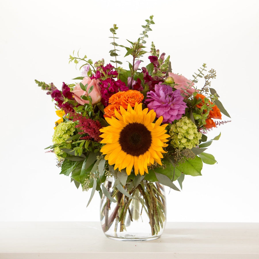 Vase arrangement in a bright colorful pallet - extra large $250