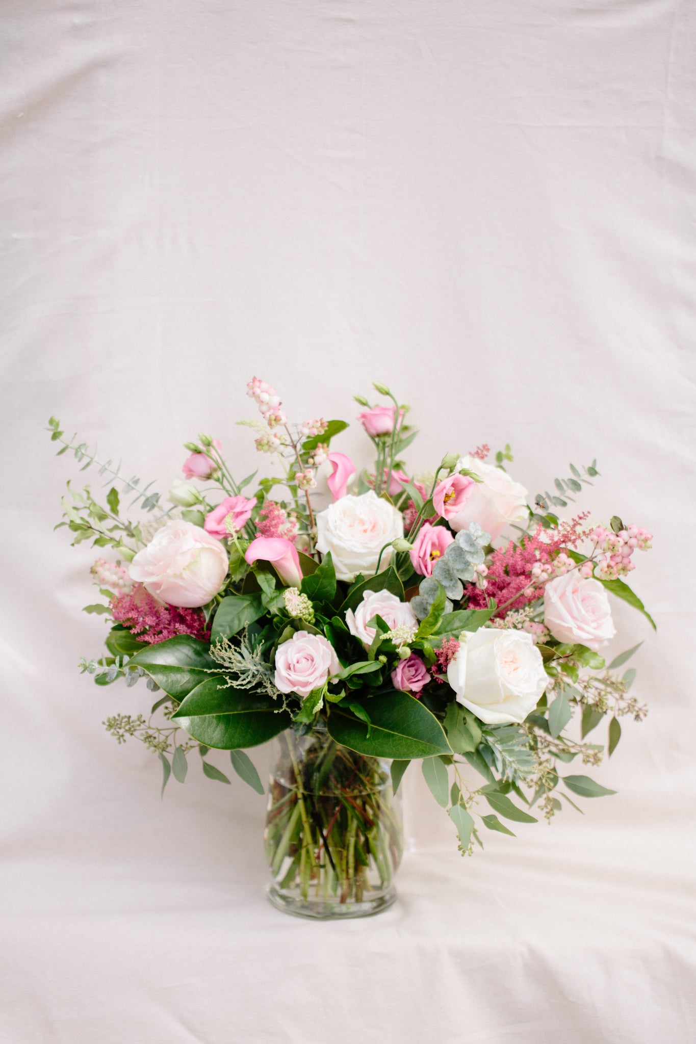 Soft Garden vase arrangements