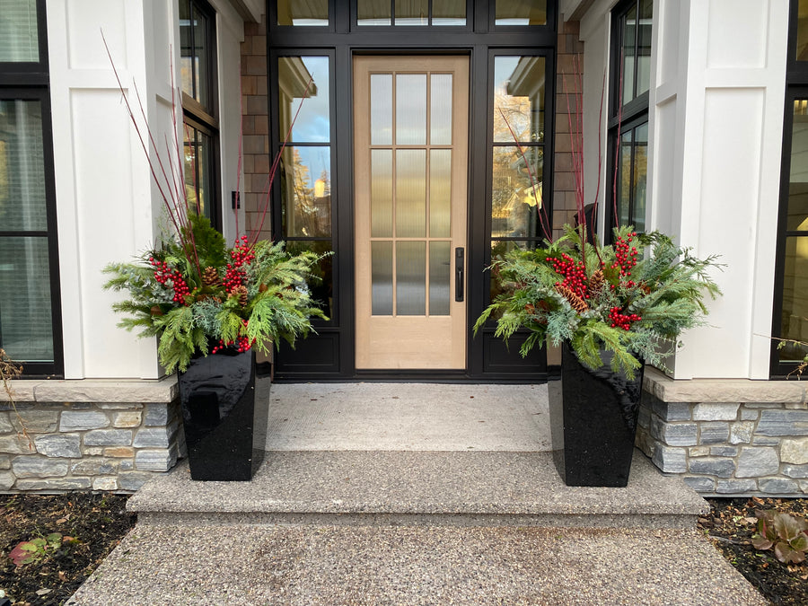 OUTDOOR WINTER PLANTER - large