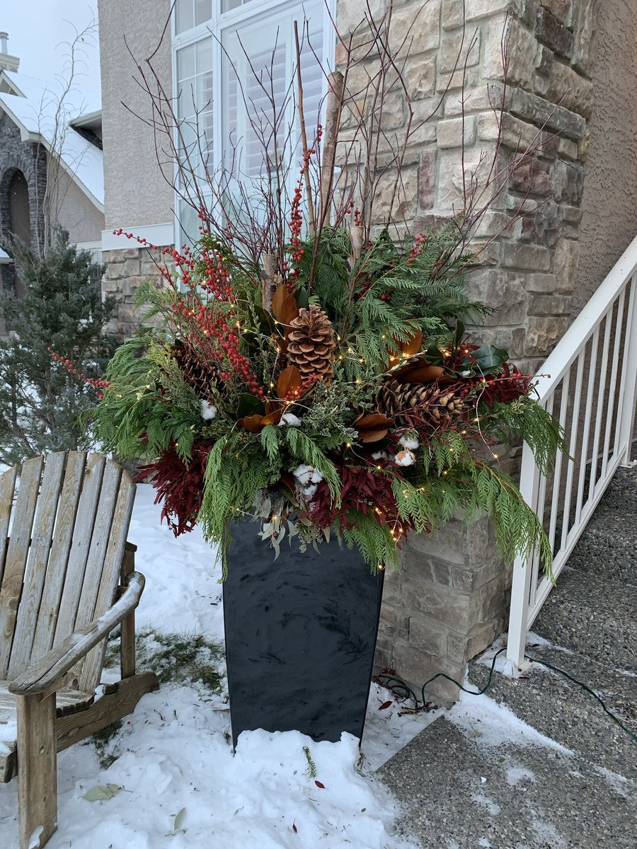 OUTDOOR WINTER PLANTER - large