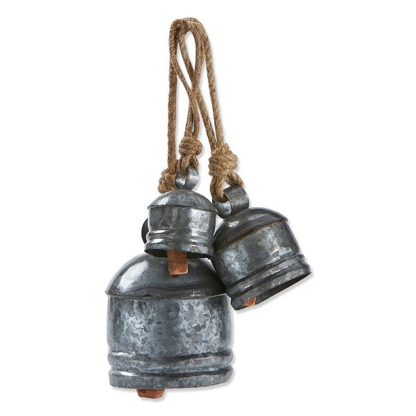 Classic Artisan-made Bell- set of 3 - Antique Silver