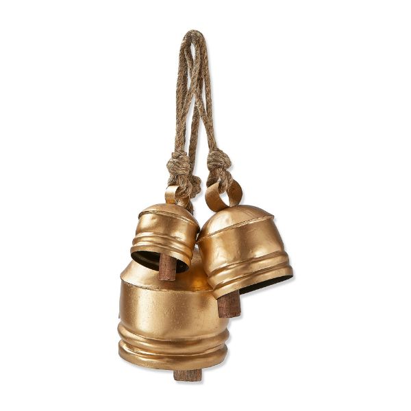 Classic Artisan-made Bell- set of 3 - Antique Gold