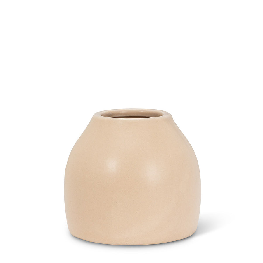 Small Matte Vase- Sand 3