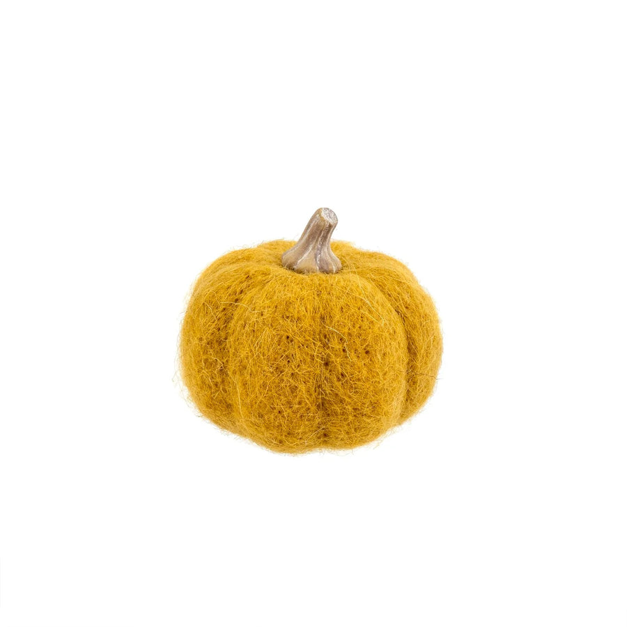 Ochre Felt Pumpkin