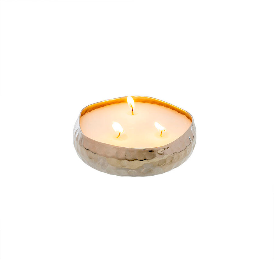 Silver or Gold Multi Flame Candle - Amber Spruce