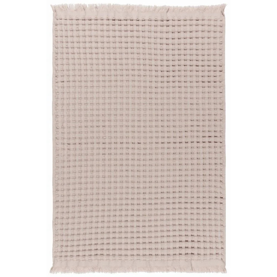 Textured Waffle Weave Hand Towel | Stone