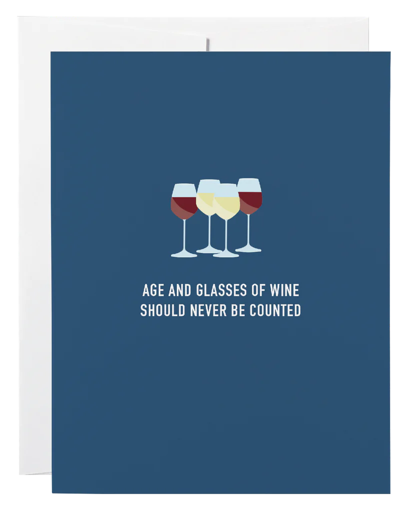 Age and Glasses of Wine Card