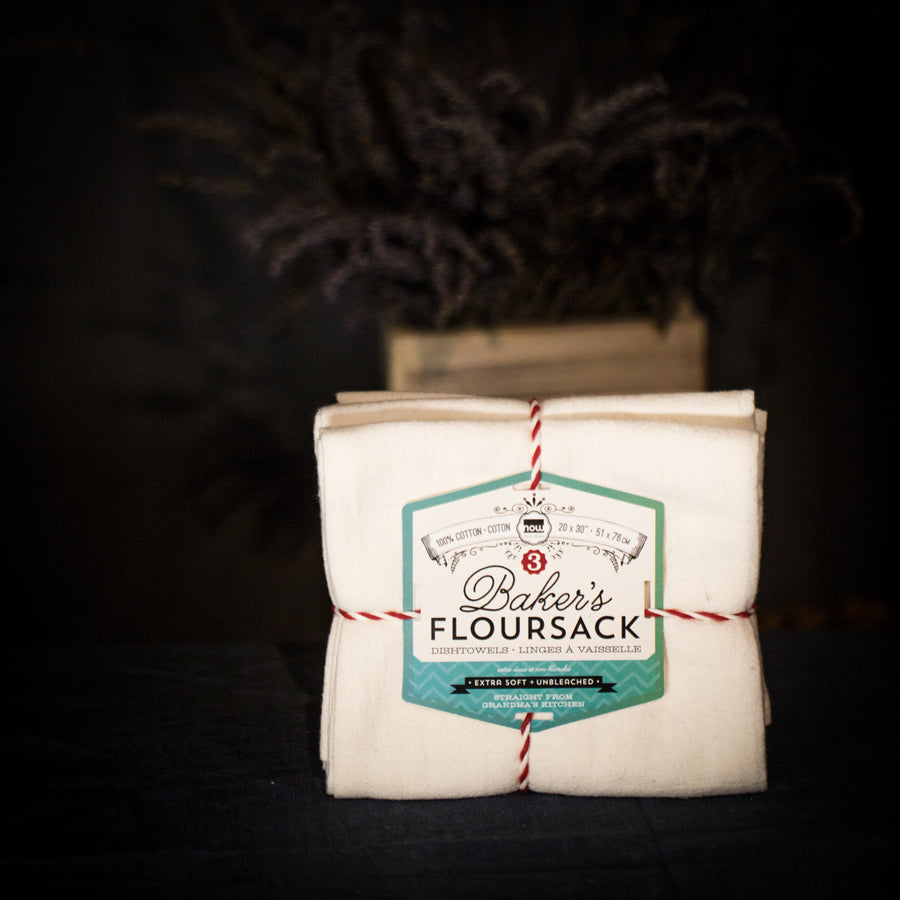 3 bakers floursack dishtowels- extra soft