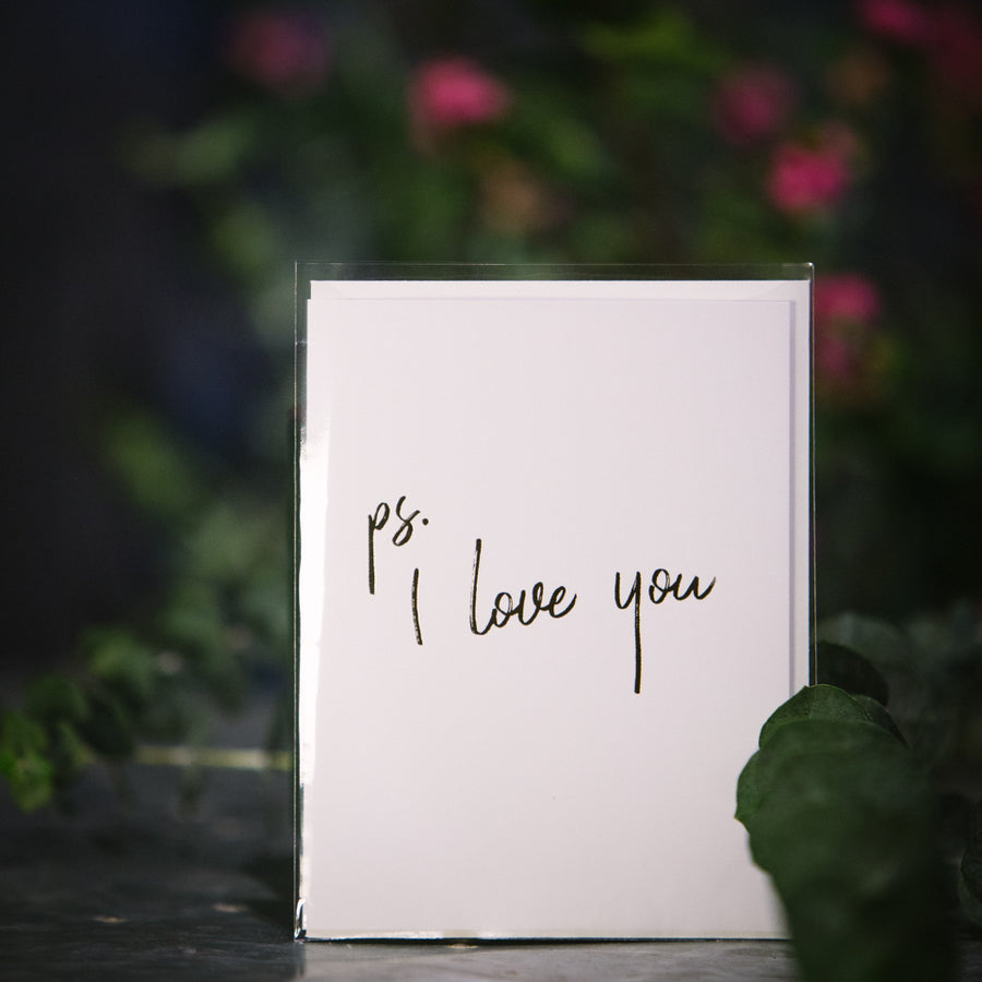 “P.S. I Love You” card