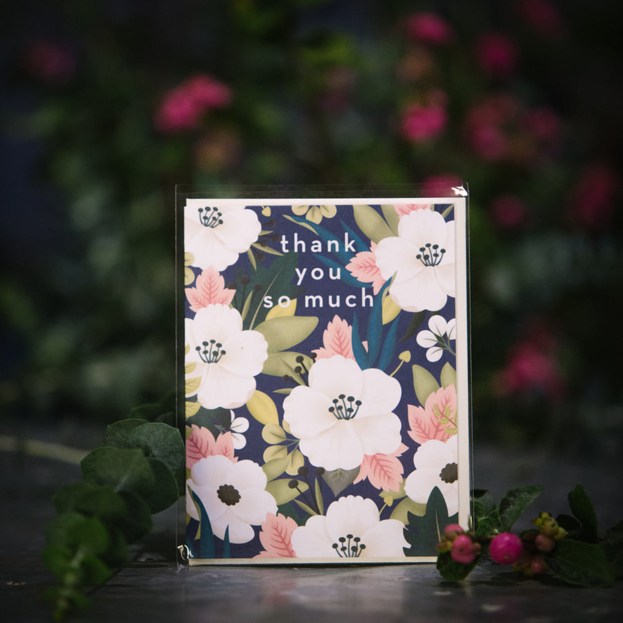 “Thank You So Much” Floral Card