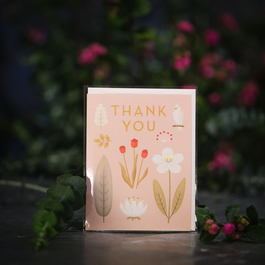 “Thank You” Pink Card