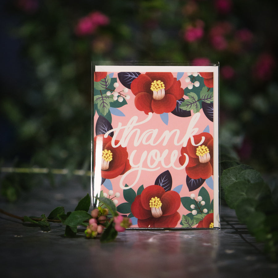 “Thank You” Floral Card