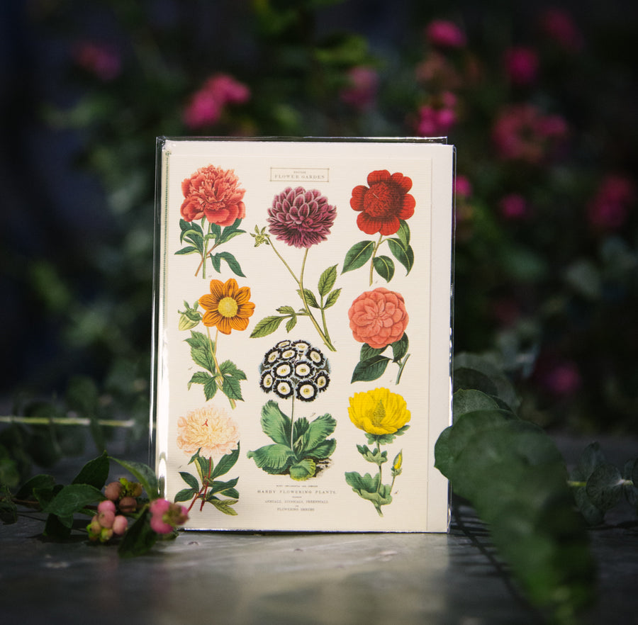 “British Flower Garden” Card