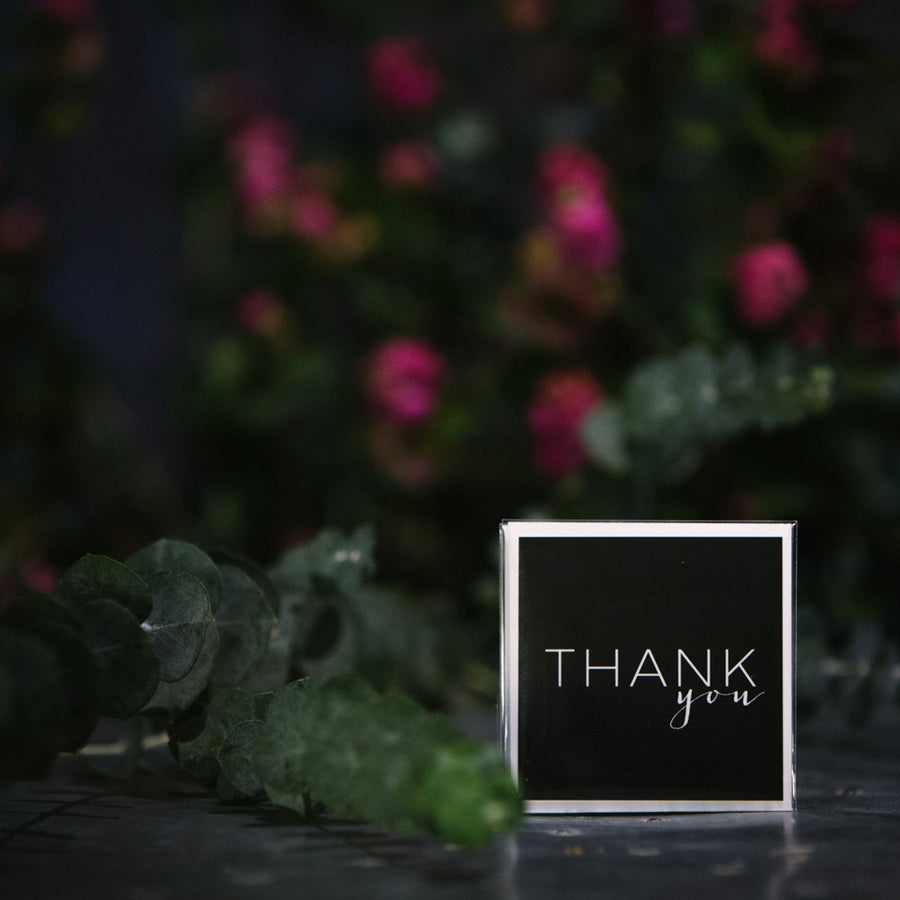 “Thank You” Black Mini Card