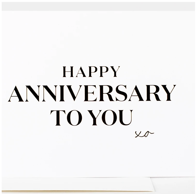 Happy Anniversary to you card