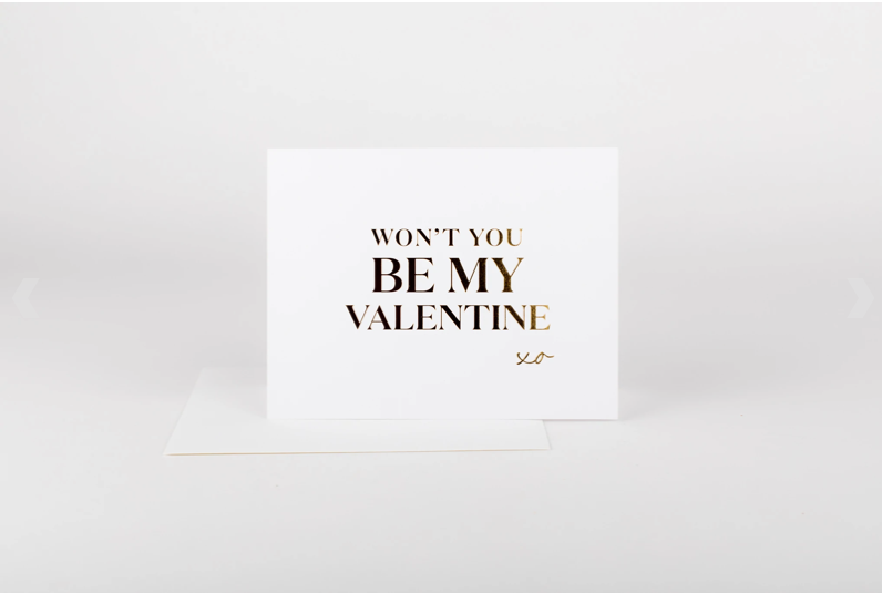 Won't you be my valentine card