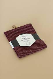 Heirloom Linen Towel- Wine