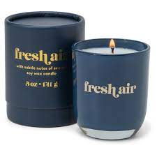 Petite Candle 5oz Navy Opaque Glass- Fresh Air
