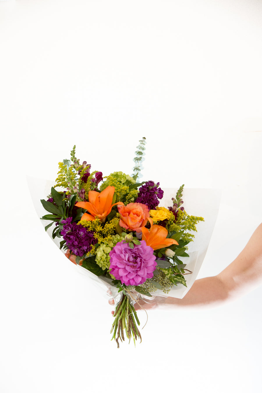 Bright and Colorful handed bouquet - medium $75