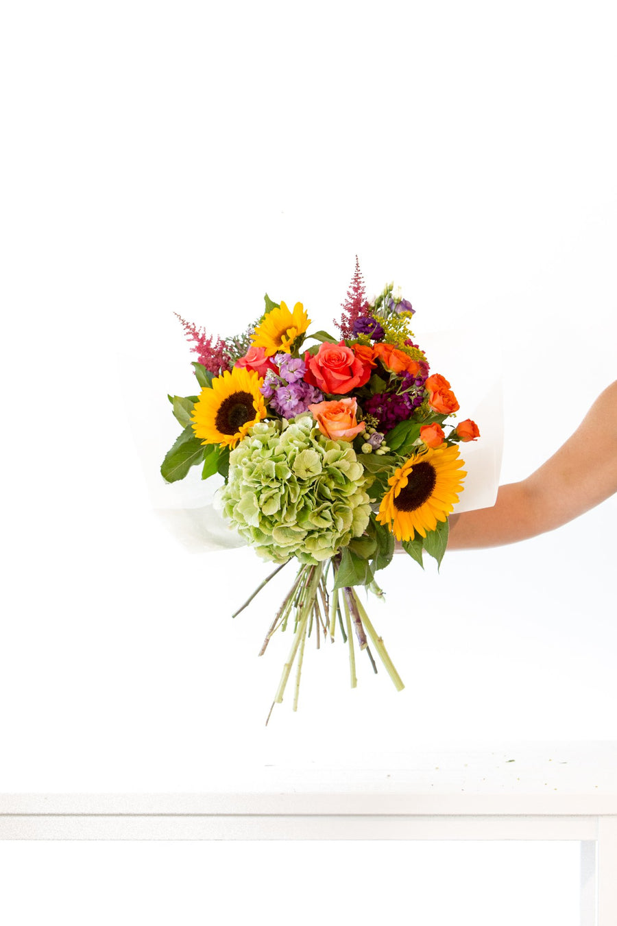 Floral subscription Bright and Colorful handed bouquet - large $100