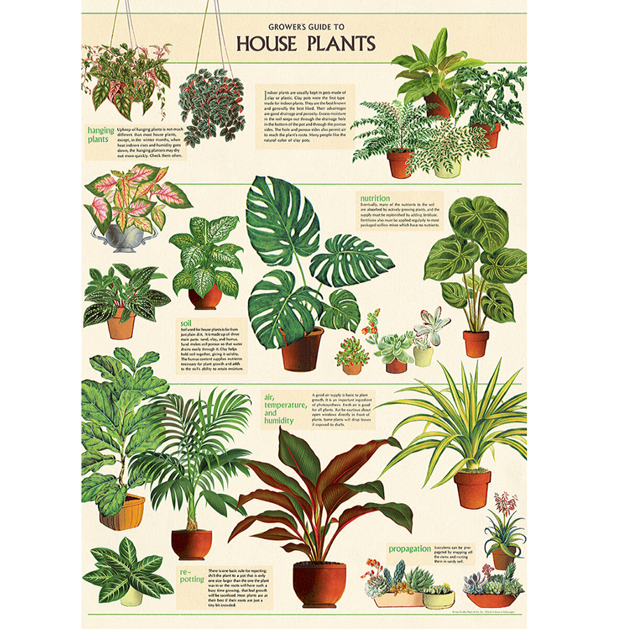Growers Guide to House Plants Poster Wrap