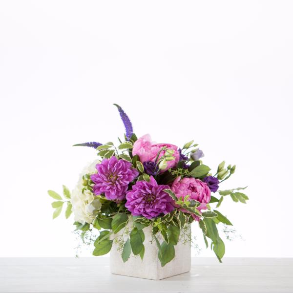 Vase Arrangement in a Soft Garden Colour Palette