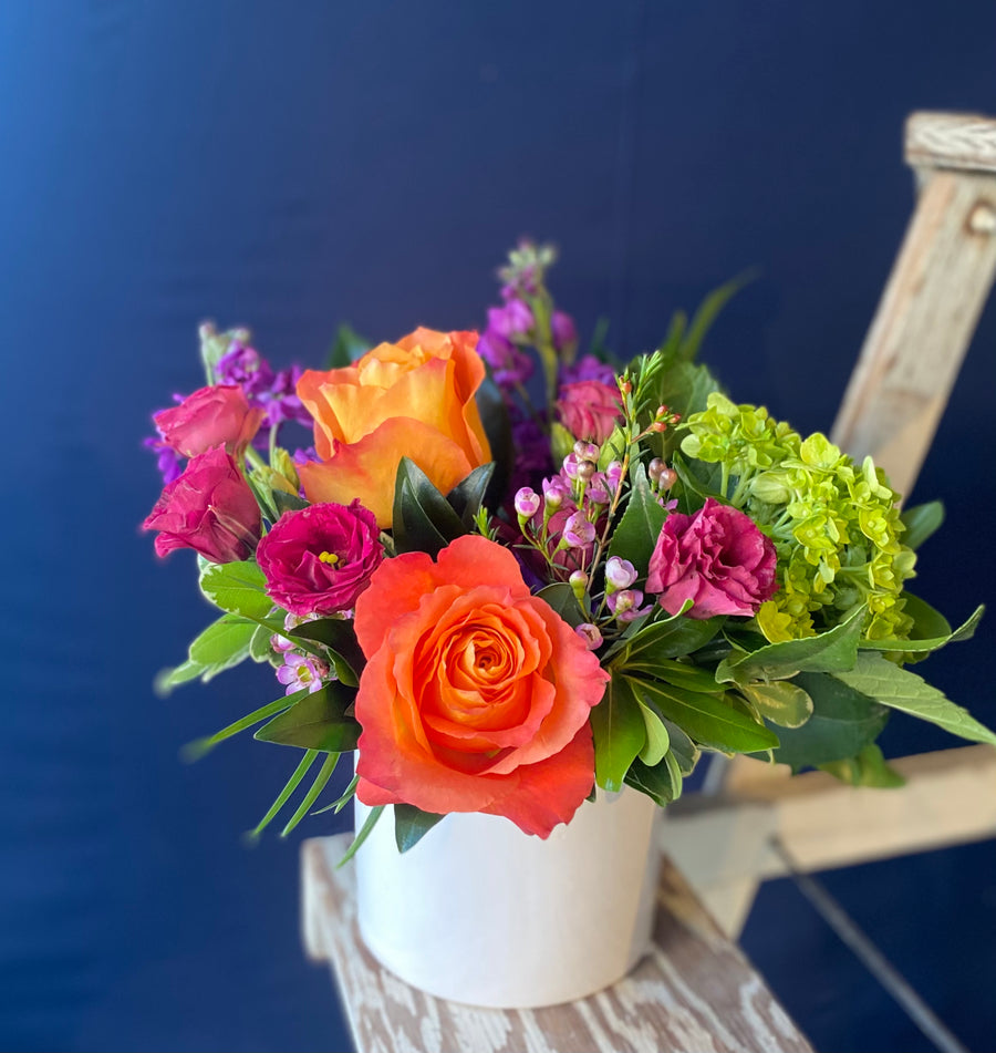 Bright and colorful vase arrangement - medium $80