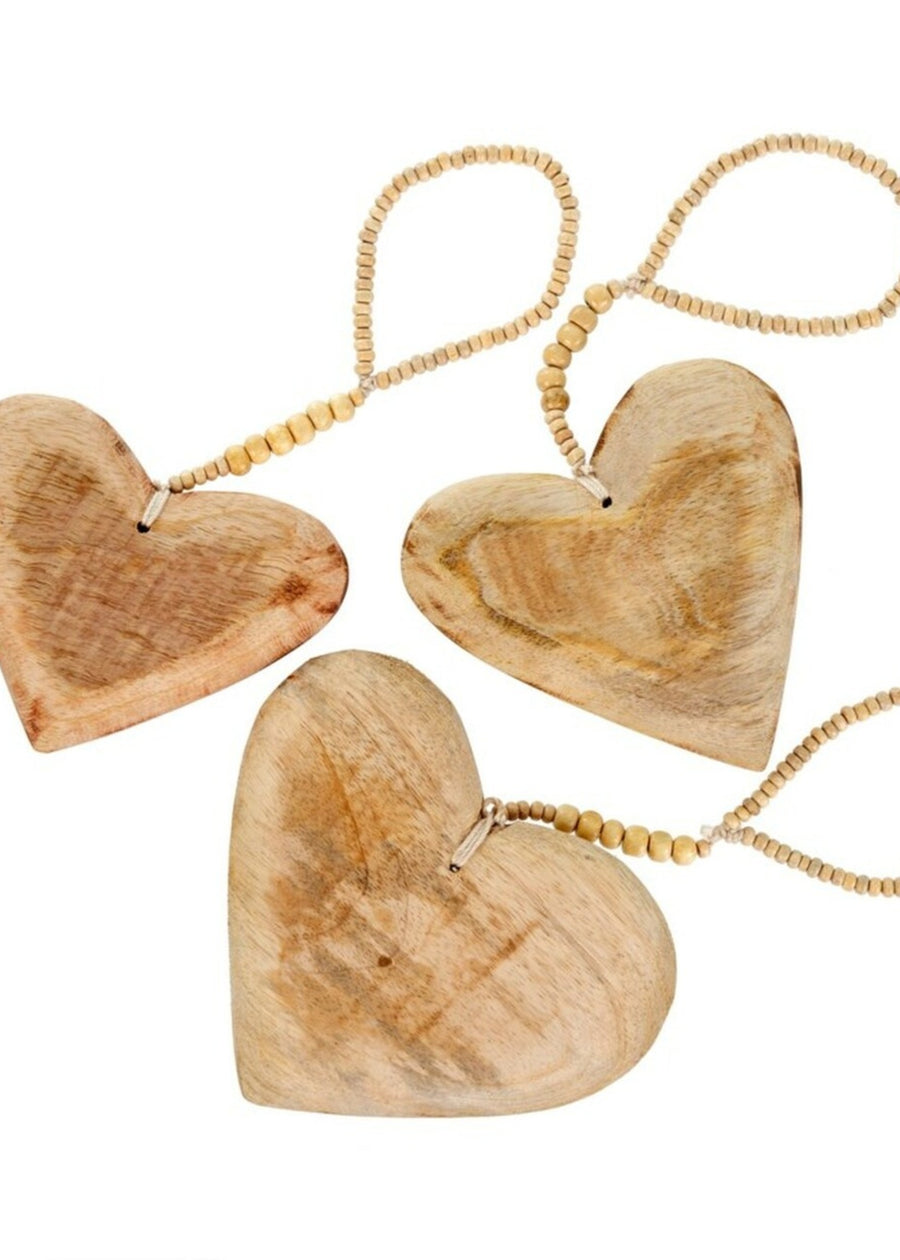 Wooden Heart Ornament