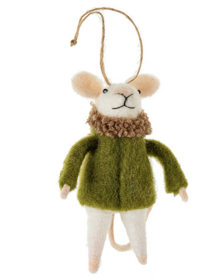 Wintertime Walton Mouse Ornament