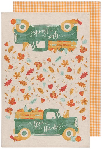 Autumn Harvest Dishtowels Set of 2